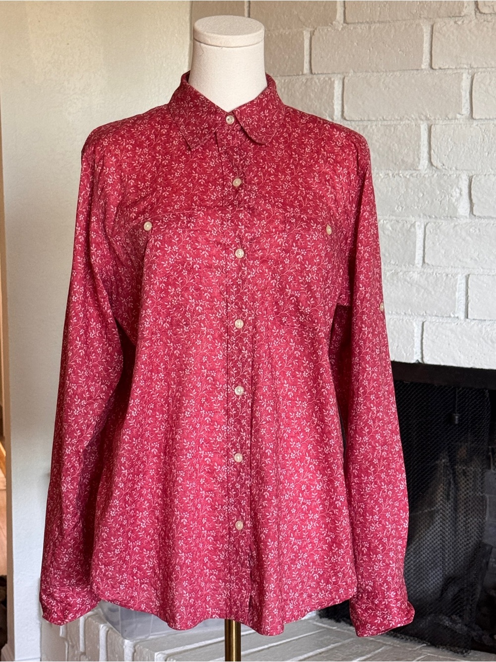 Ralph Lauren LRL Lauren Jeans Co Floral Button Up Shirt - Picture 2 of 9